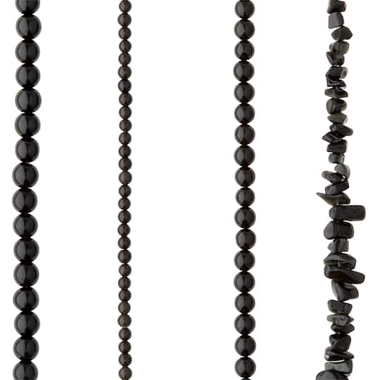 Black Obsidian Beads Value Pack by Bead Landing™